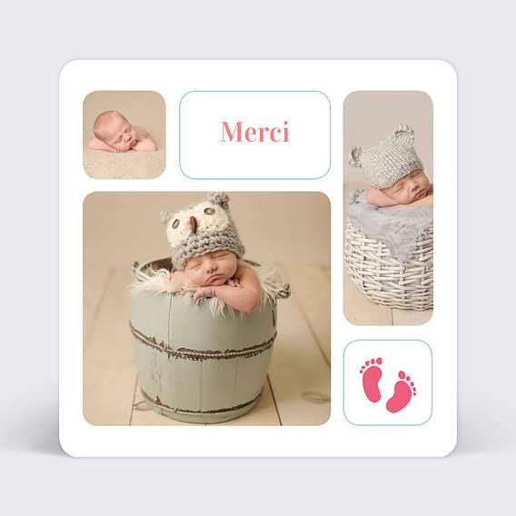Remerciements Naissance Petits petons 