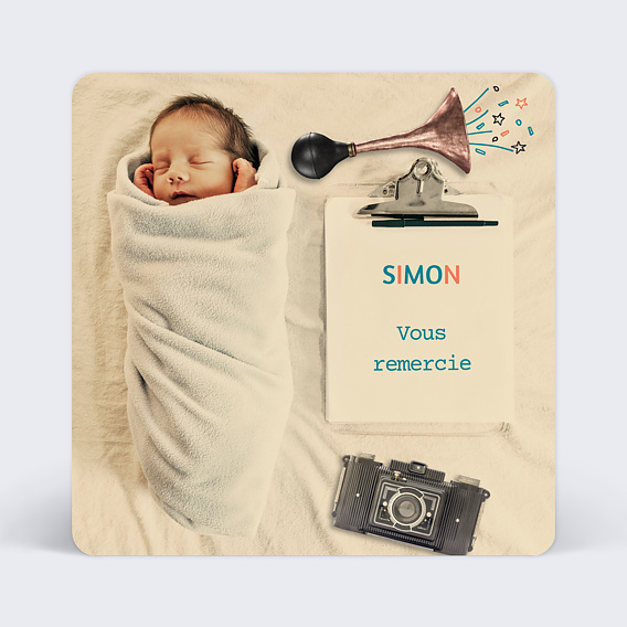 Remerciements Naissance Photographe