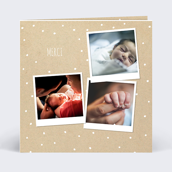 Remerciements Naissance Plumetis