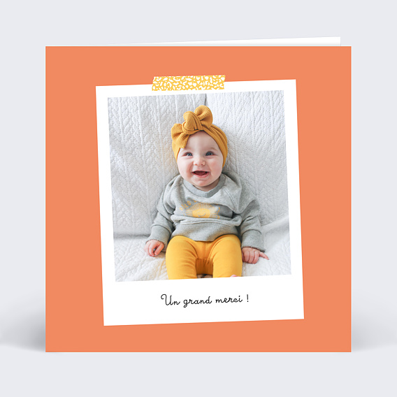 Remerciements Naissance Polaroïd