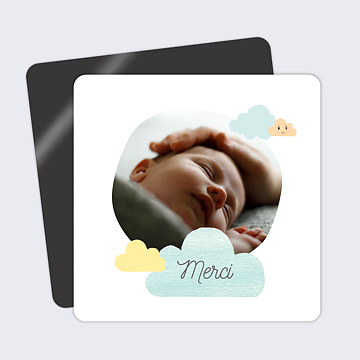 Remerciements Naissance Nuages doux