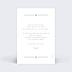 Remerciements Naissance Cadre Chic Photo Simple