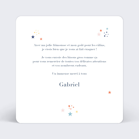 Remerciements Naissance Petites Étoiles