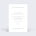 Carte remerciement naissance Cadre Chic Photo Simple Verso