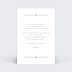 Carte remerciement naissance Cadre Chic Verso