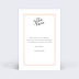 Carte remerciement naissance Cadre Typographique Verso