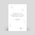 Carte remerciement naissance Ciel rose Verso