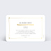 Carte remerciement naissance Jolies Feuilles Verso