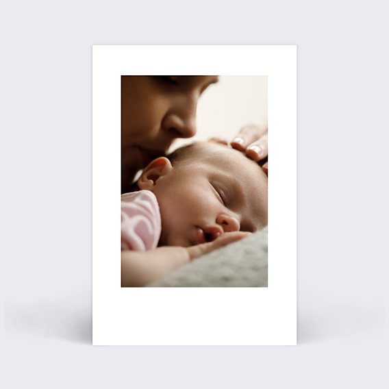 Remerciements Naissance Cadre Chic Photo Simple