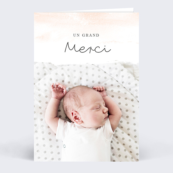 Remerciements Naissance Watercolor