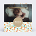 Carte remerciement naissance Liberty Orange