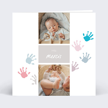 Remerciements Naissance Virtuels Mains colorées