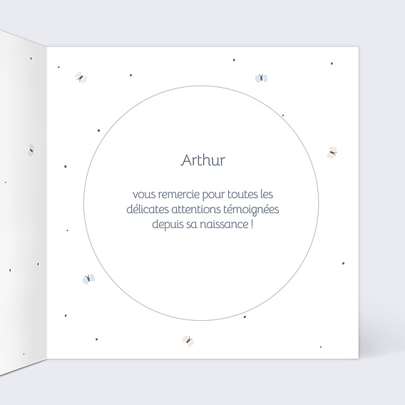 Remerciements Naissance Douce cigogne