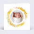 Remerciements Naissance Dorure Couronne Photo