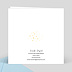 Carte remerciement naissance Dorure Pois Merci Verso