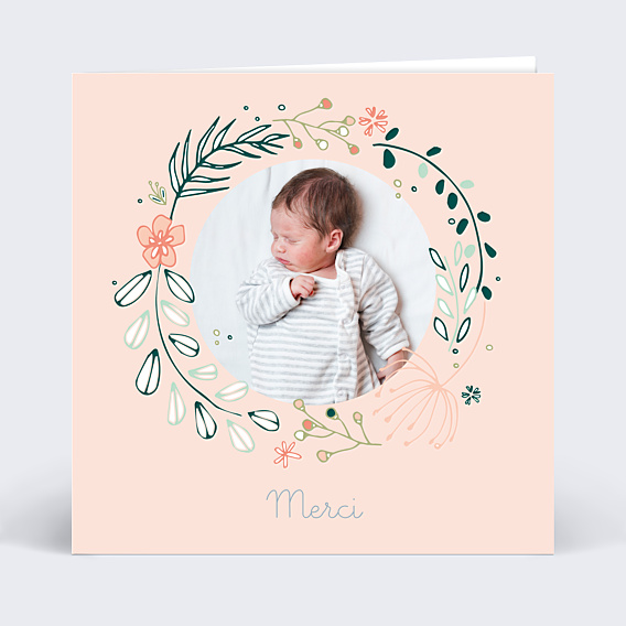 Remerciements Naissance Ronde de Fleurs