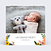 Remerciements Naissance Bouquet Printanier