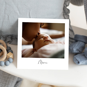Remerciements Naissance Polarod Classique