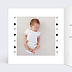 Carte remerciement naissance Coeur Bucolique Intérieur Gauche