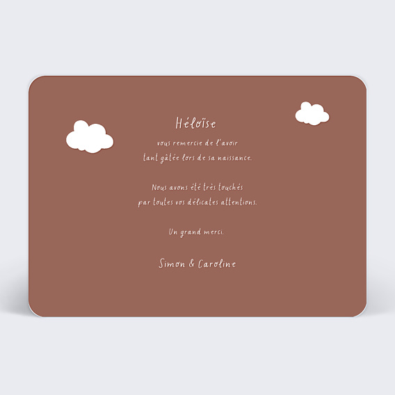 Remerciements Naissance Joli Nuage
