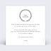 Carte remerciement naissance Couronne Fleurie Verso