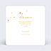 Carte remerciement naissance Golden Dots Verso