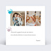 Carte remerciement naissance Mains Colorées Verso