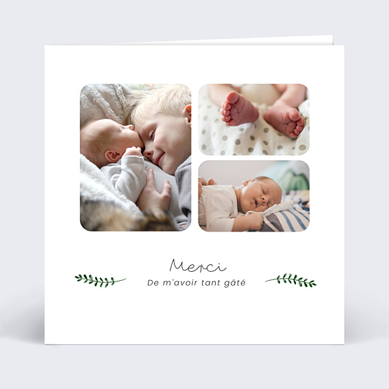 Remerciements Naissance Tendance