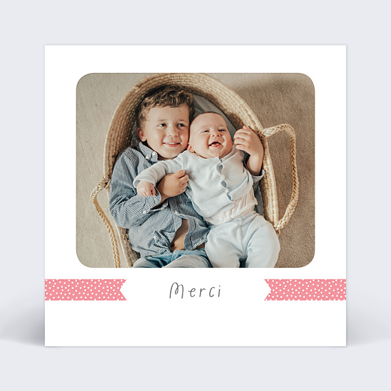 Remerciements Naissance Ruban