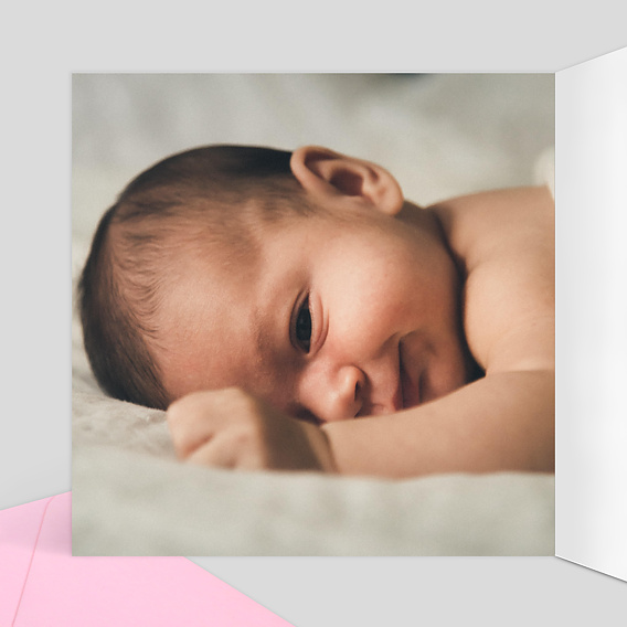 Carte remerciement naissance Multi Liberty Intérieur Gauche