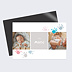 Carte remerciement naissance Mains Colorées