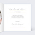 Carte remerciement naissance Dorure Couronne Photo Intérieur Droit
