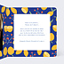 Carte remerciement naissance Fruits Mignons Intérieur Droit