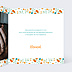 Carte remerciement naissance Liberty Orange Intérieur Droit