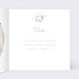 Carte remerciement naissance Ronde de Fleurs Intérieur Droit