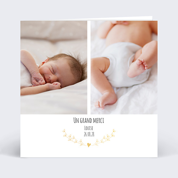 Remerciements Naissance Coeur Bucolique