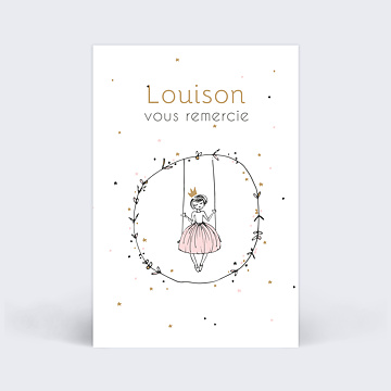 Remerciements Naissance Petite princesse