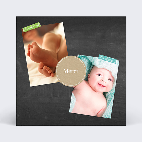 Remerciements Naissance Scrapbooking