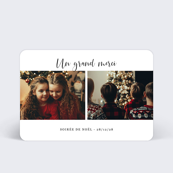 Carte remerciement professionnel Cinematic II