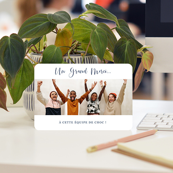 Carte remerciement professionnel Cinematic I Après 4