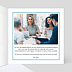 Carte remerciement professionnel Découpe Cadre Intérieur Droit