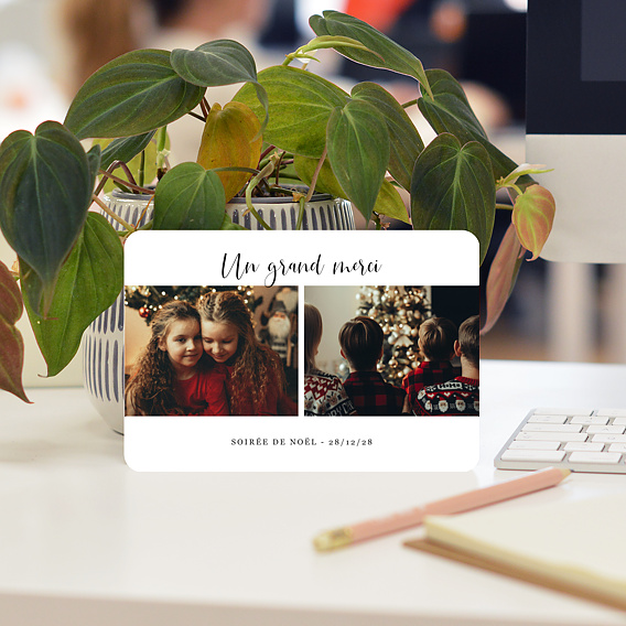 Carte remerciement professionnel Cinematic II Après 4