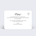 Carte remerciement professionnel Tirets Verso