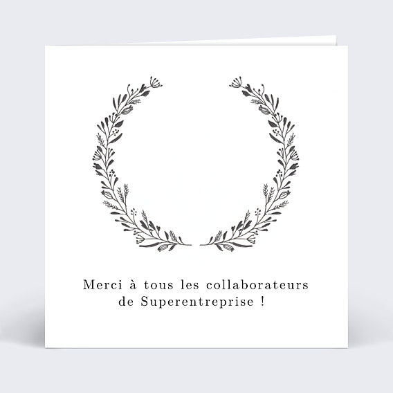 Remerciements Professionnels Découpe Couronnée
