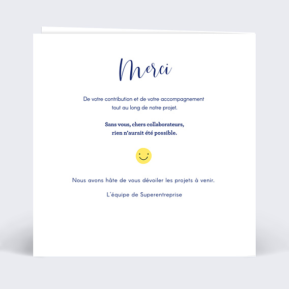 Remerciements Professionnels Découpe Cadre Dentelle