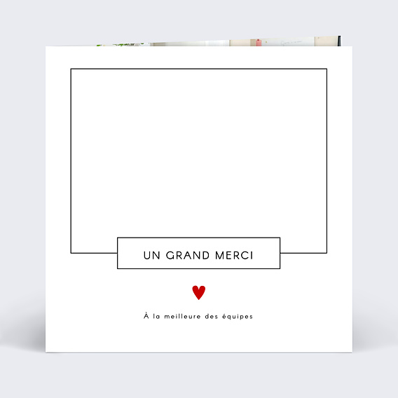 Remerciements Professionnels Découpe Love Letter