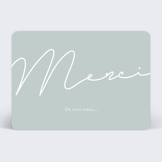 Remerciements Anniversaire Merci Typographie