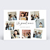 Carte remerciement anniversaire Jolis souvenirs