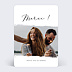 Carte remerciement anniversaire Manuscrite