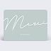 Carte remerciement anniversaire Merci Typographie